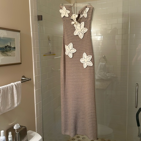 Meshki Kyla Crochet Maxi Dress - Picture 4 of 7